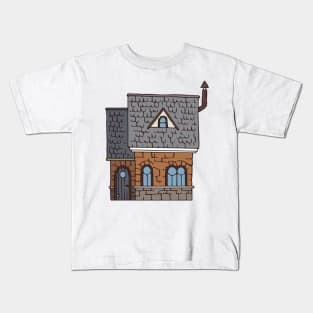 Brown Brick House Kids T-Shirt